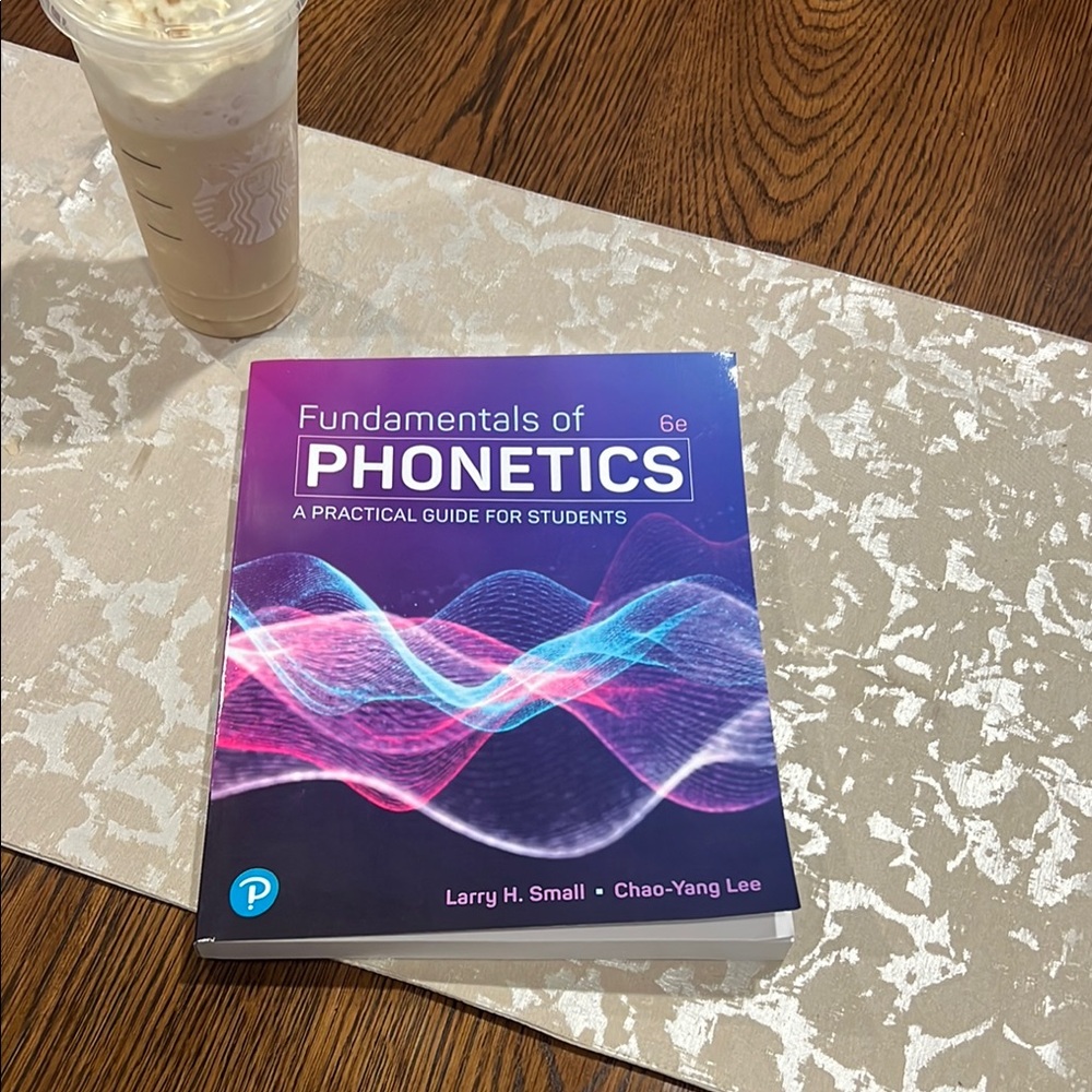 Pearson Fundamentals of Phonetics Textbook - Purple and Blue